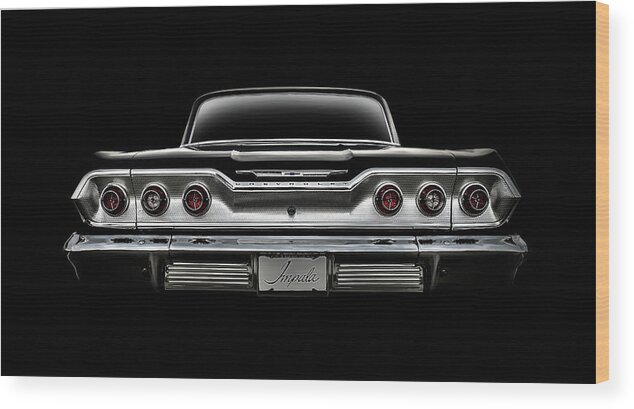 Impala Wood Print featuring the digital art '63 Impala by Douglas Pittman