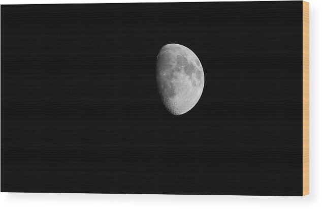 Moon Wood Print featuring the photograph Moon of the night by Jim Whitley