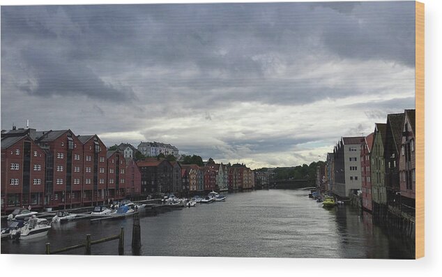 Norway Wood Print featuring the photograph Norwegian City by Joelle Philibert