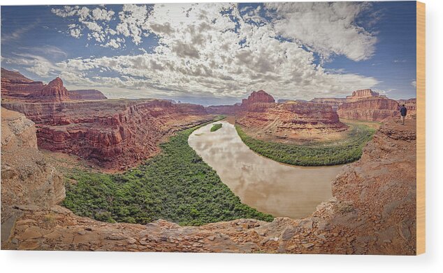 Shafer Trail Wood Print featuring the photograph November 2022 Goose Neck Bend by Alain Zarinelli