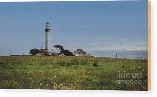 Lighthouse Wood Print featuring the photograph Pigeon Point Lighthouse by David Levin
