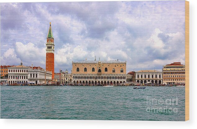 Venice Wood Print featuring the photograph Postcard From Venice by Olivier Le Queinec