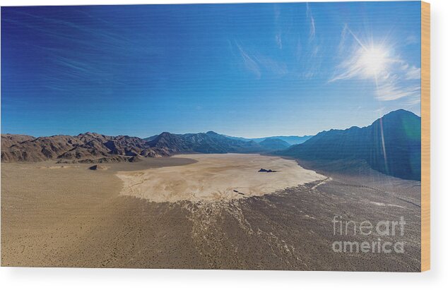 Racetrack Playa Death Valley Wood Print featuring the photograph Racetrack Playa Death Valley by Dustin K Ryan