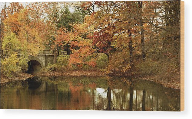 Autumn Wood Print featuring the photograph Reflections of October by Jessica Jenney