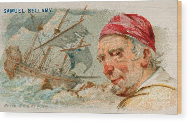1888 Wood Print featuring the photograph Samuel Bellamy, English Pirate by Science Source