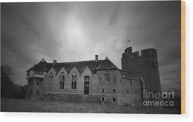 Castle Wood Print featuring the photograph Stokesay Castle by Gemma Reece-Holloway