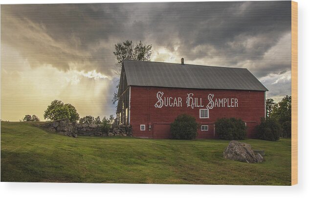 Sugar Wood Print featuring the photograph Sugar Hill Sampler Storm by White Mountain Images