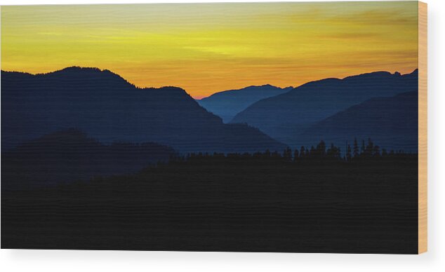 Gorgeous Wood Print featuring the photograph Sunset Hills by Pelo Blanco Photo