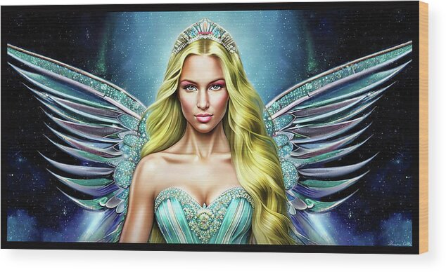 Healer Wood Print featuring the digital art The Prom Queen by Shawn Dall