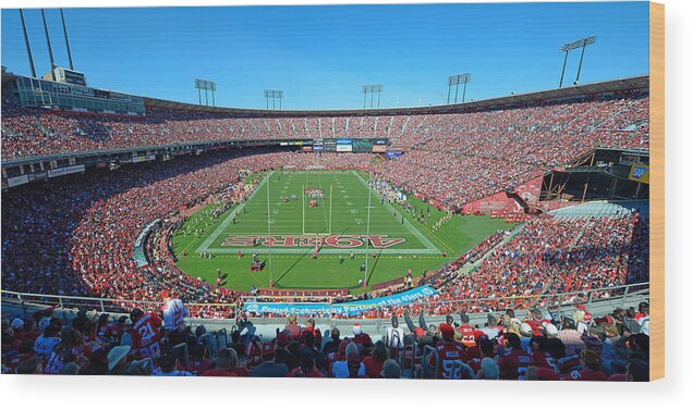 Candlestick Park Wood Print featuring the photograph Candlestick Park #1 by Mark Whitt