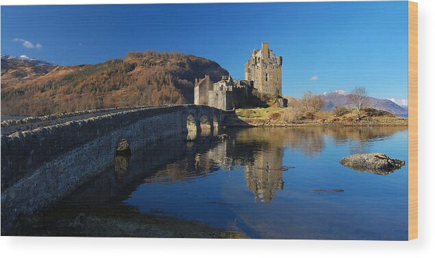 Eilean Donan Castle Wood Print featuring the photograph Eilean Donan Castle #1 by Gavin Macrae