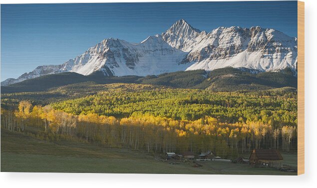 Wilson Wood Print featuring the photograph Wilson Peak by Aaron Spong
