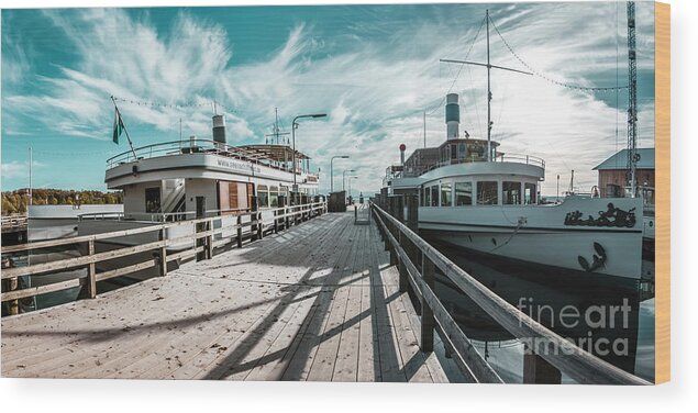 Ammersee Wood Print featuring the photograph Ammersee fleet #3 by Hannes Cmarits