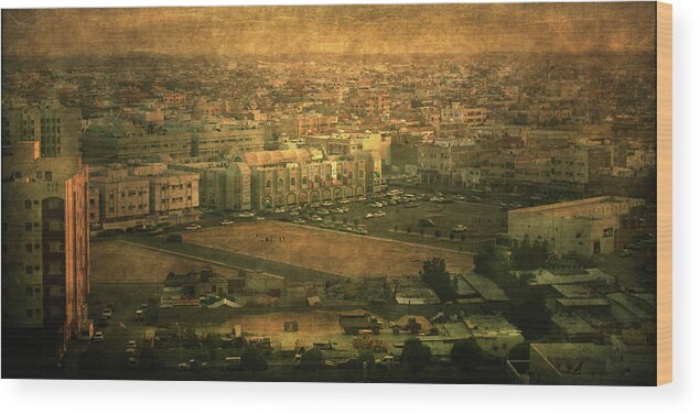 1:2 Wood Print featuring the photograph Al-Khobar on texture by Roberto Pagani