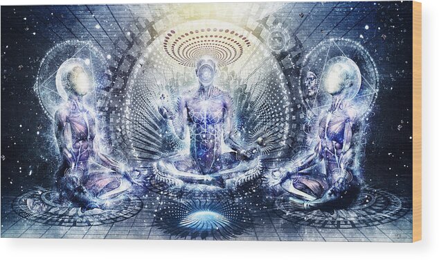 Spiritual Wood Print featuring the digital art Awake Could Be So Beautiful by Cameron Gray