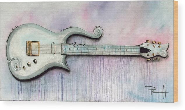 Prince Wood Print featuring the painting Cloud by Sean Parnell
