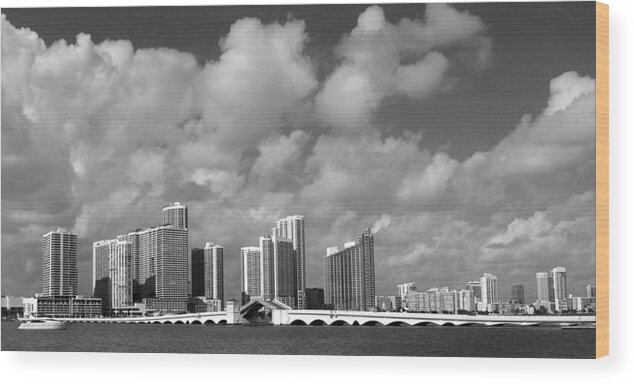 Miami Wood Print featuring the photograph Miami by Raymond Earley