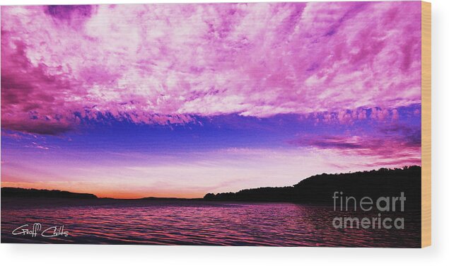.sunset Wood Print featuring the photograph Pink Pudin - Sunrise by Geoff Childs