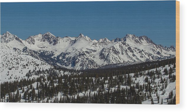 Gore Range Wood Print featuring the photograph South Gore Range by Franz Zarda