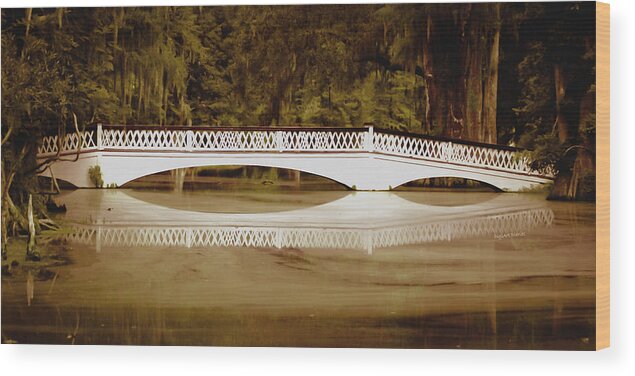 Bridge Wood Print featuring the photograph Back in the Day by DigiArt Diaries by Vicky B Fuller