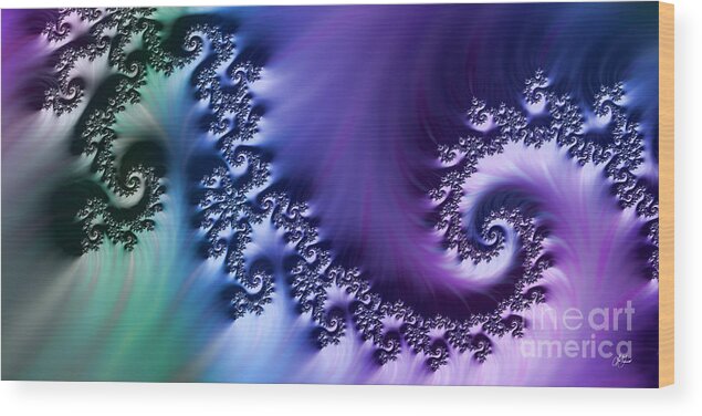 Fractal Wood Print featuring the photograph Victorious by Lori Grimmett