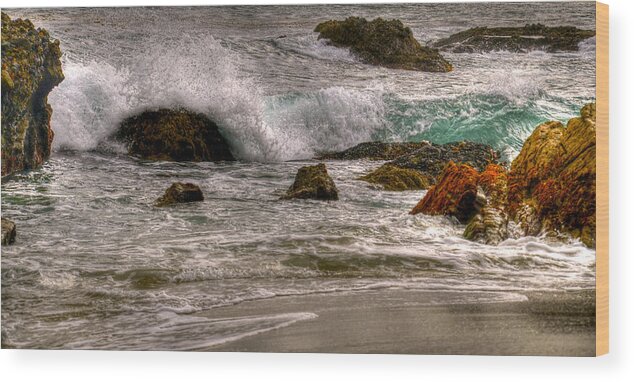 Beach Wood Print featuring the photograph Waves by Craig Incardone