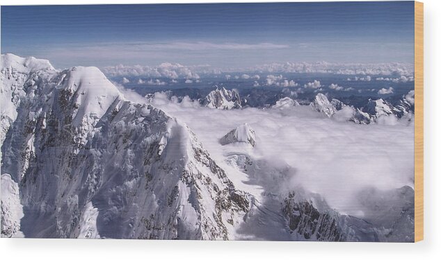 Above Denali Wood Print featuring the photograph Above Denali by Chad Dutson