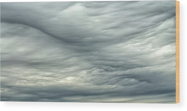 Clouds Wood Print featuring the photograph Abstract Of The Clouds 2 by Gary Slawsky