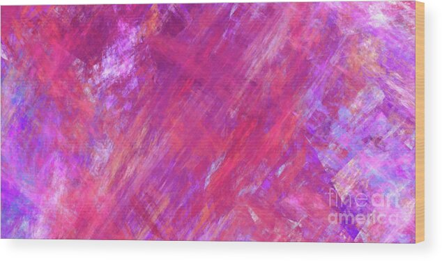 Panorama Wood Print featuring the digital art Andee Design Abstract 15 2017 by Andee Design