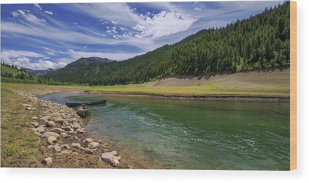 Big Elk Creek Wood Print featuring the photograph Big Elk Creek by Chad Dutson