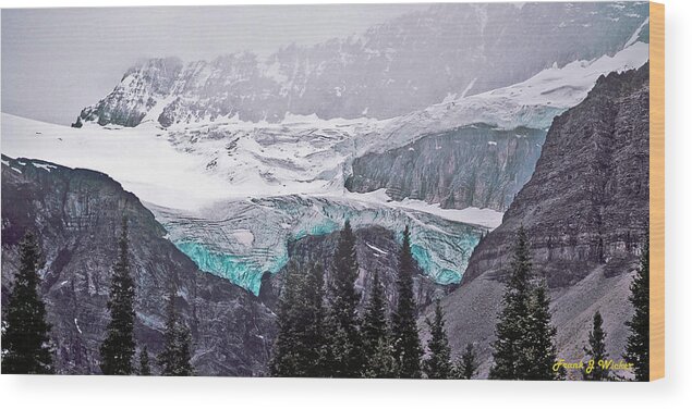 Canada Wood Print featuring the photograph Columbia Icefield by Frank Wicker