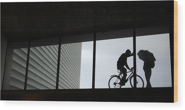 Spain Wood Print featuring the photograph Couple at the Window by Rafa Rivas