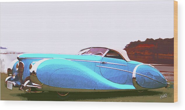 Automobiles Wood Print featuring the painting Dream Car by CHAZ Daugherty