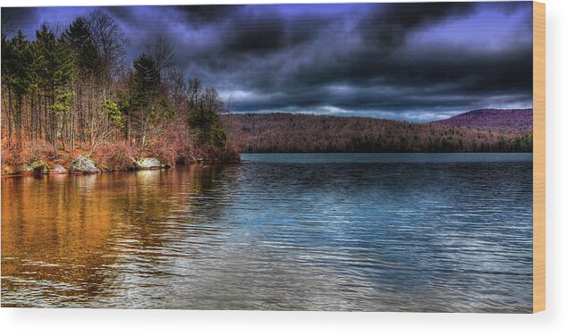 Early May On Limekiln Lake Wood Print featuring the photograph Early May on Limekiln Lake by David Patterson