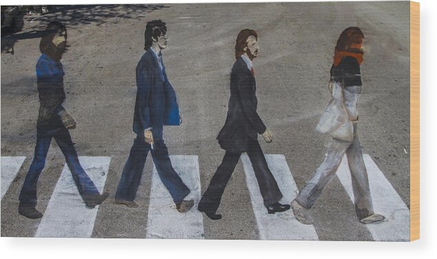 George Wood Print featuring the photograph Ghosts of Abby Road by Debra and Dave Vanderlaan