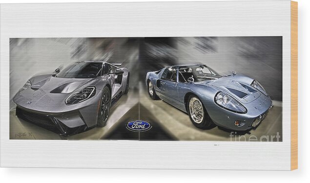 Ford Gt 40 Wood Print featuring the photograph GT40 Evolution by Tom Griffithe