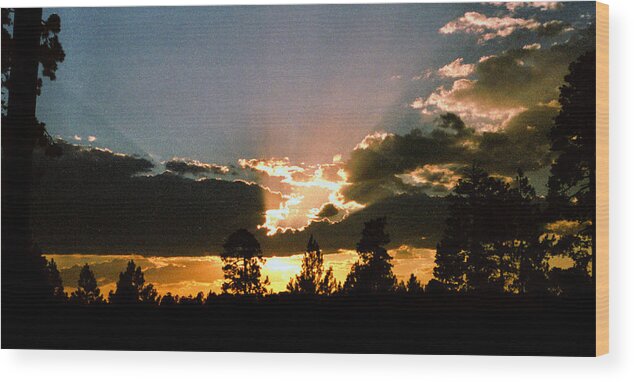 Arizona Wood Print featuring the photograph Inspiration Sunset by Randy Oberg