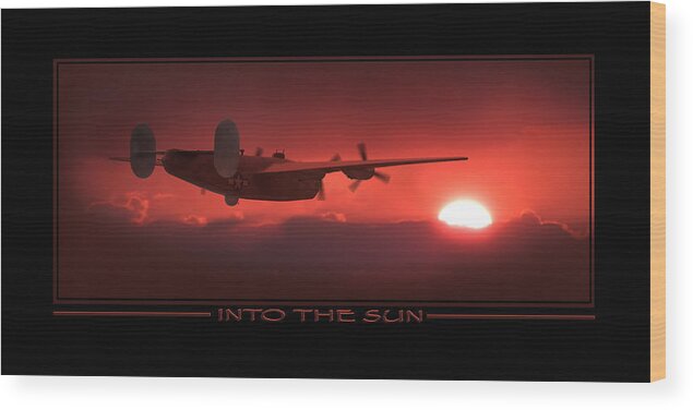Warbirds Wood Print featuring the photograph Into The Sun Show print by Mike McGlothlen