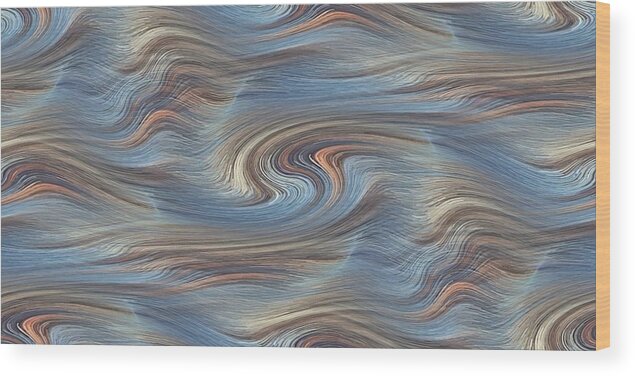 Hair Wood Print featuring the digital art Jupiter Wind by David Manlove