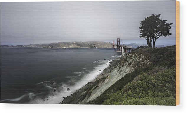 San Francisco Wood Print featuring the photograph Low Cloud by Chris Cousins