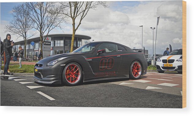 Nissan Wood Print featuring the photograph Nissan GT-R by Jk Photography