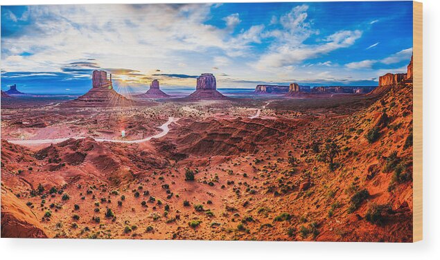 Oljato-monument Valley Wood Print featuring the photograph Oljato-Monument Valley by Britten Adams