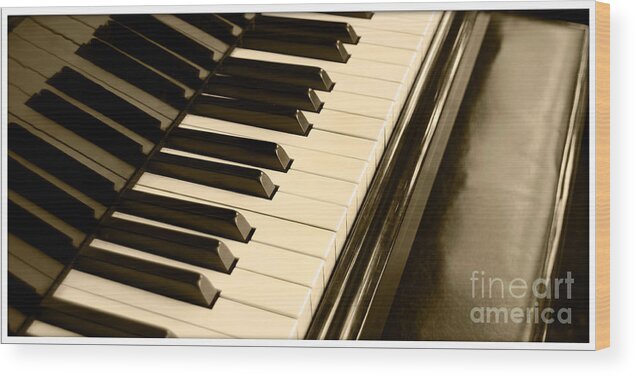 Piano Wood Print featuring the photograph Piano by Charuhas Images