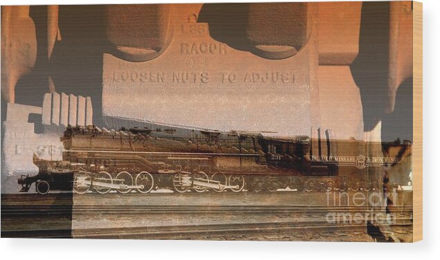 Train Wood Print featuring the photograph Ribbon of Steel by Rick Rauzi