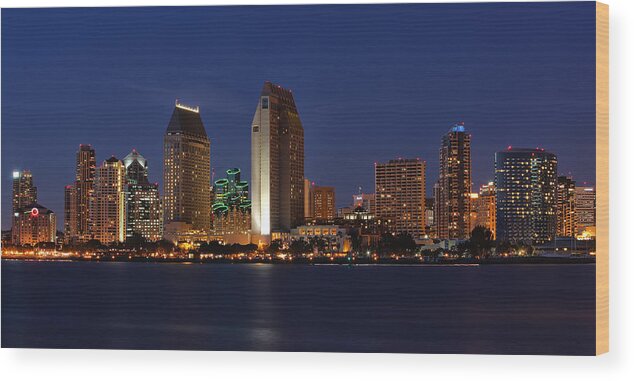 San Diego Wood Print featuring the photograph San Diego America's Finest City by Larry Marshall