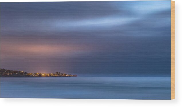 Beach Wood Print featuring the photograph The Blue Jewel - La Jolla by Peter Tellone