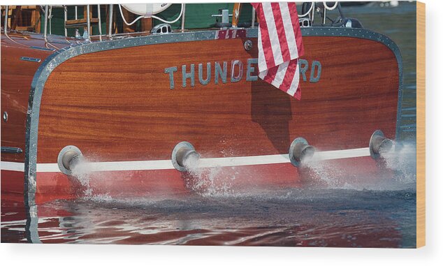 H2omark Wood Print featuring the photograph Thunderbird Roar by Steven Lapkin
