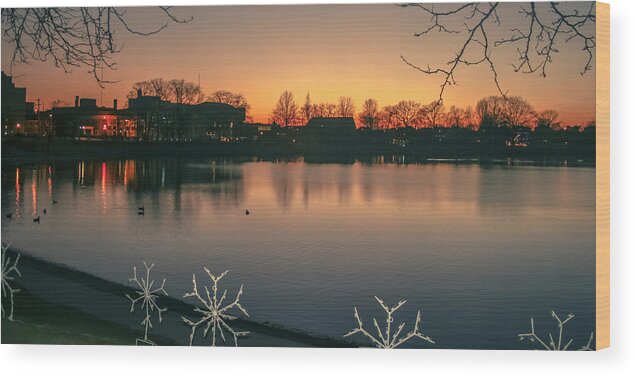 Barberton Wood Print featuring the photograph Winter in Btown by Darrell Foster