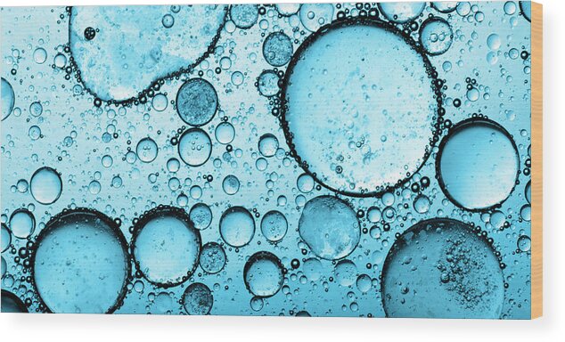 Natural Gas Wood Print featuring the photograph Bubbles Abstract #2 by Subman