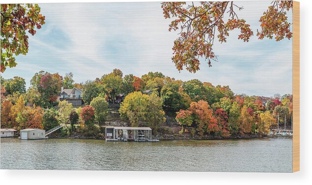 Autumn Wood Print featuring the photograph Grand Lake Autumn by David Wagenblatt